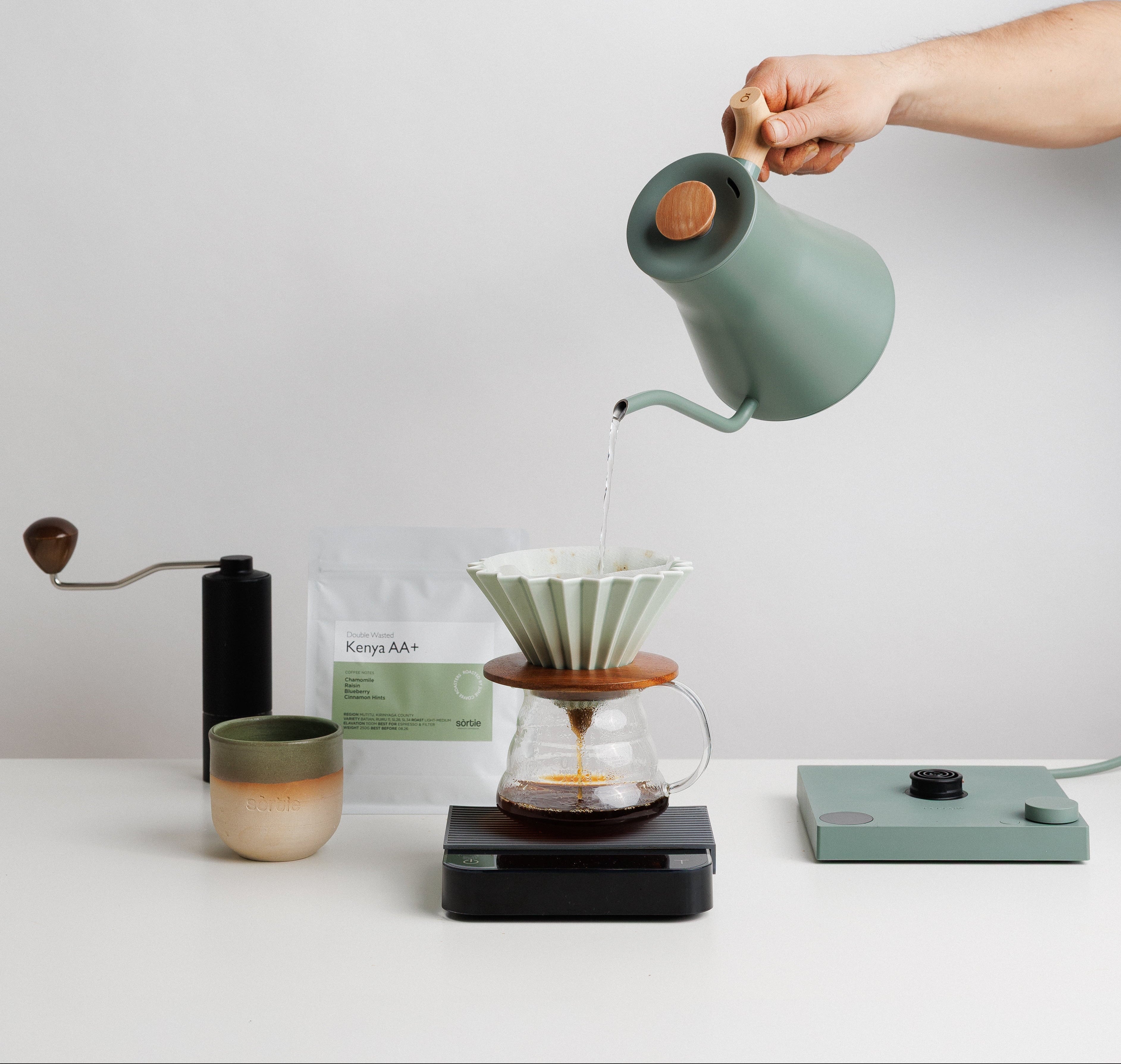 v60 at the best specialty coffee shop /cafe in Thessaloniki/ specialty beans/ coffee grinder 